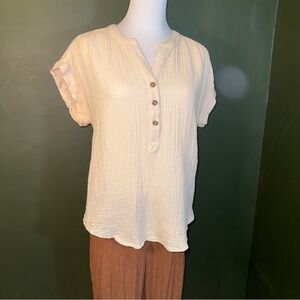 Boho- Chic Taupe Blouse